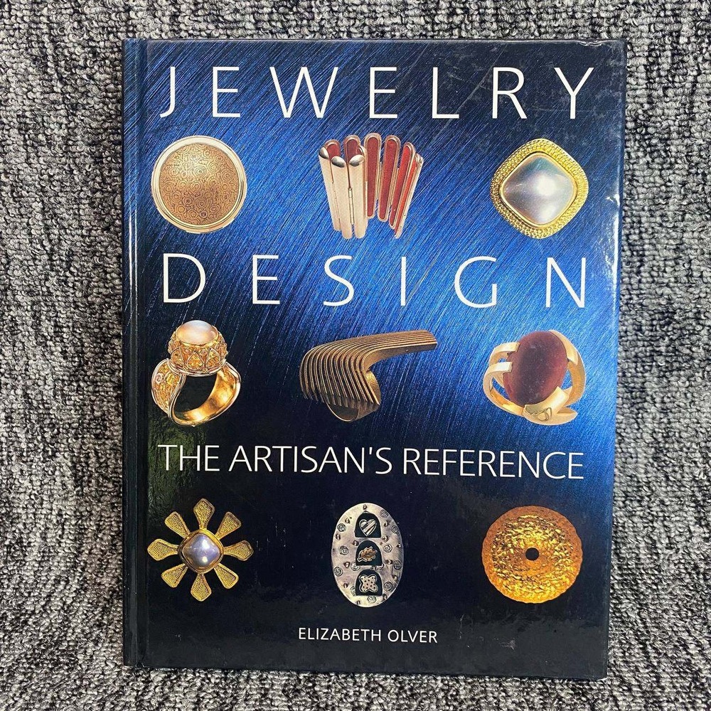 Jewelry Design The Artisans Reference Hardcover Elizabeth Olver Blue Craft Book